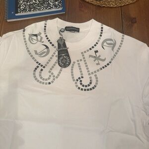 Chrome Hearts White and Black Graphic Tee